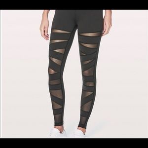 Lululemon Criss Cross Mesh Leggings